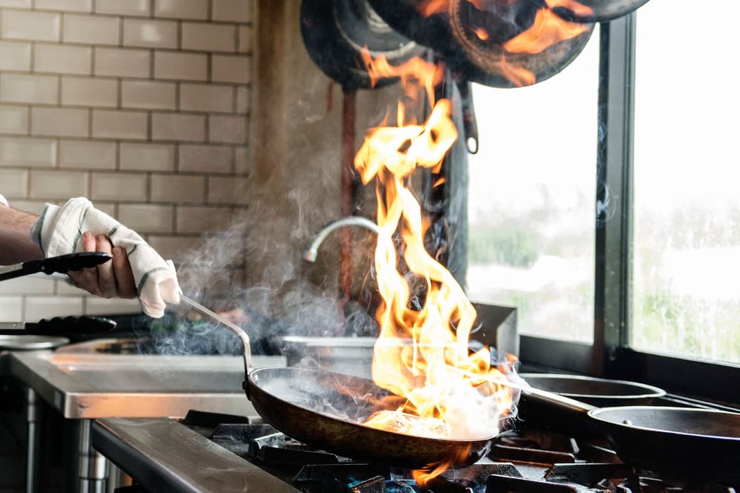 Flaming out in the Kitchen - Asparagus